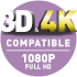 3D & 4K Compatible