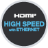 HDMI High Speed with Ethernet