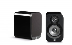Q Acoustics 3000 Series 3010 Gloss Black Compact Bookshelf Speakers