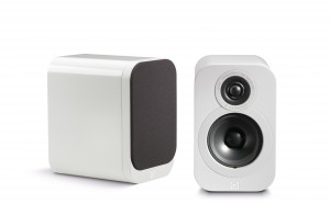 Q Acoustics 3000 Series 3010 Gloss White Compact Bookshelf Speakers