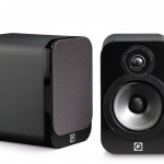 Q Acoustics 3000 Series 3020 Black Leather Bookshelf Speakers