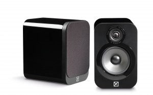Q Acoustics 3000 Series 3020 Gloss Black Bookshelf Speakers