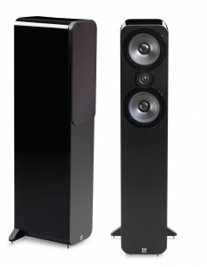 Q Acoustics 3000 Series 3050 Gloss Black Floorstanding Tower Speakers
