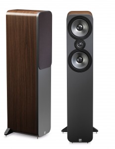Q Acoustics 3000 Series 3050 Walnut Floorstanding Tower Speakers