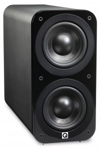Q Acoustics 3000 Series 3070S Black Leather Active Subwoofer Speaker