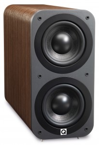 Q Acoustics 3000 Series 3070S Walnut Active Subwoofer Speaker