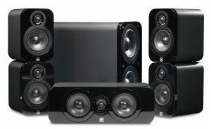 Q Acoustics 3000 Series 5.1 Black Leather Speaker Package