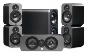 Q Acoustics 3000 Series 5.1 Graphite Speaker Package