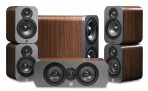 Q Acoustics 3000 Series 5.1 Walnut Speaker Package