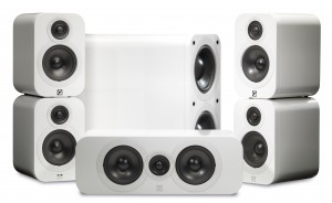 Q Acoustics 3000 Series 5.1 Gloss White Speaker Package