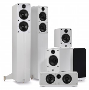 Q Acoustics Concept 5.1 Gloss White Speaker Package