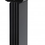 Q Acoustics Concept 20 Bookshelf Speaker Gloss Black With Speaker Stand