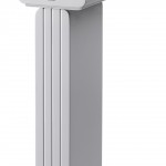 Q Acoustics Concept 20 Bookshelf Speaker Gloss White With Speaker Stand