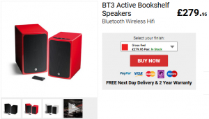 buy q acoustics bt3 speakers £279.95